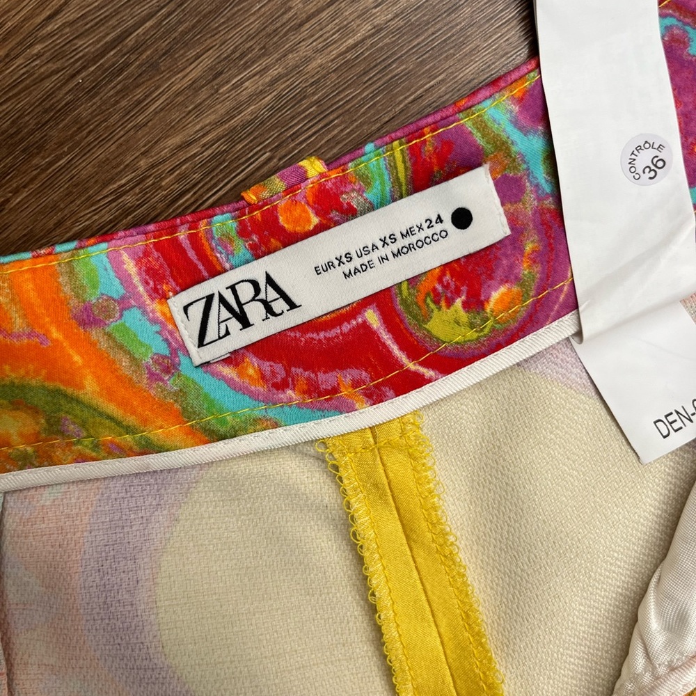 Zara high waisted print shorts - Picture 7 of 9